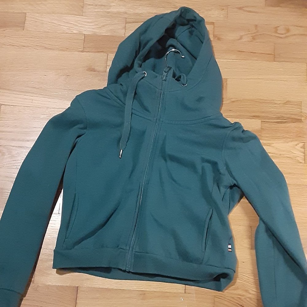 Teal cute athletic zip up